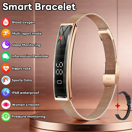 Women Smart Bracelet Sport Mode Fitness Tracker Heart Rate