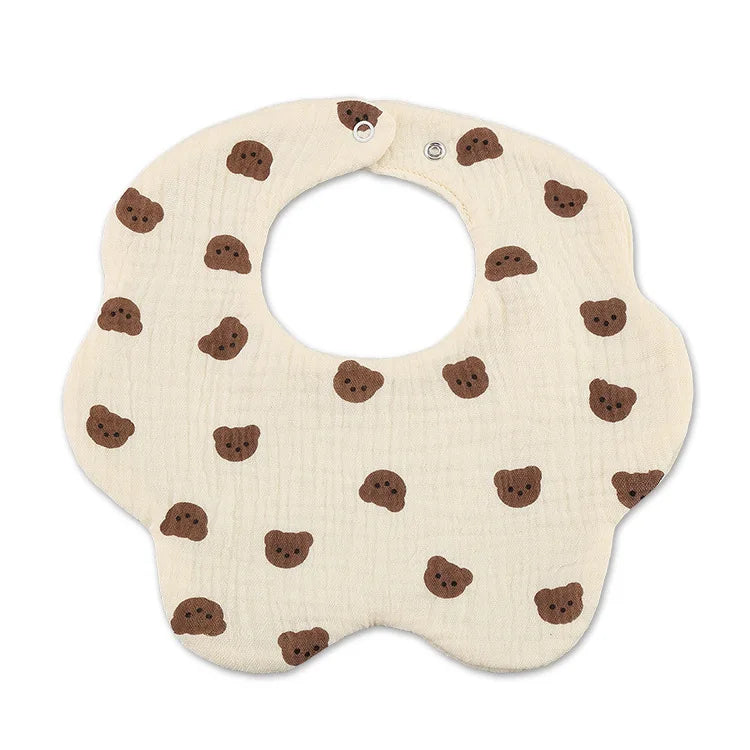 Baby Bibs Cotton Boys and Girls Bib Cute Print Newborn Burp Cloths - BOGO 🔥