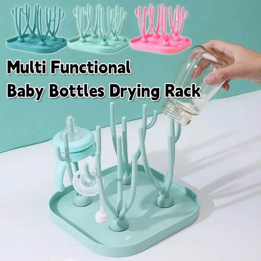 Multi Functional Removable Baby Bottle Dry Rack Pacifiers Teat Cup Cleaning