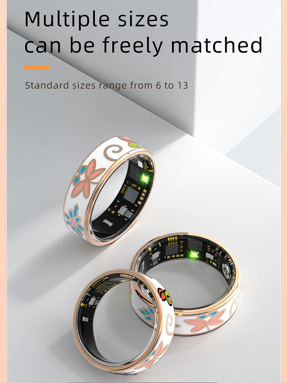 Smart Ring for Women Sleep Monitoring Blood Oxygen Multi-sports Modes - BOGO 🔥
