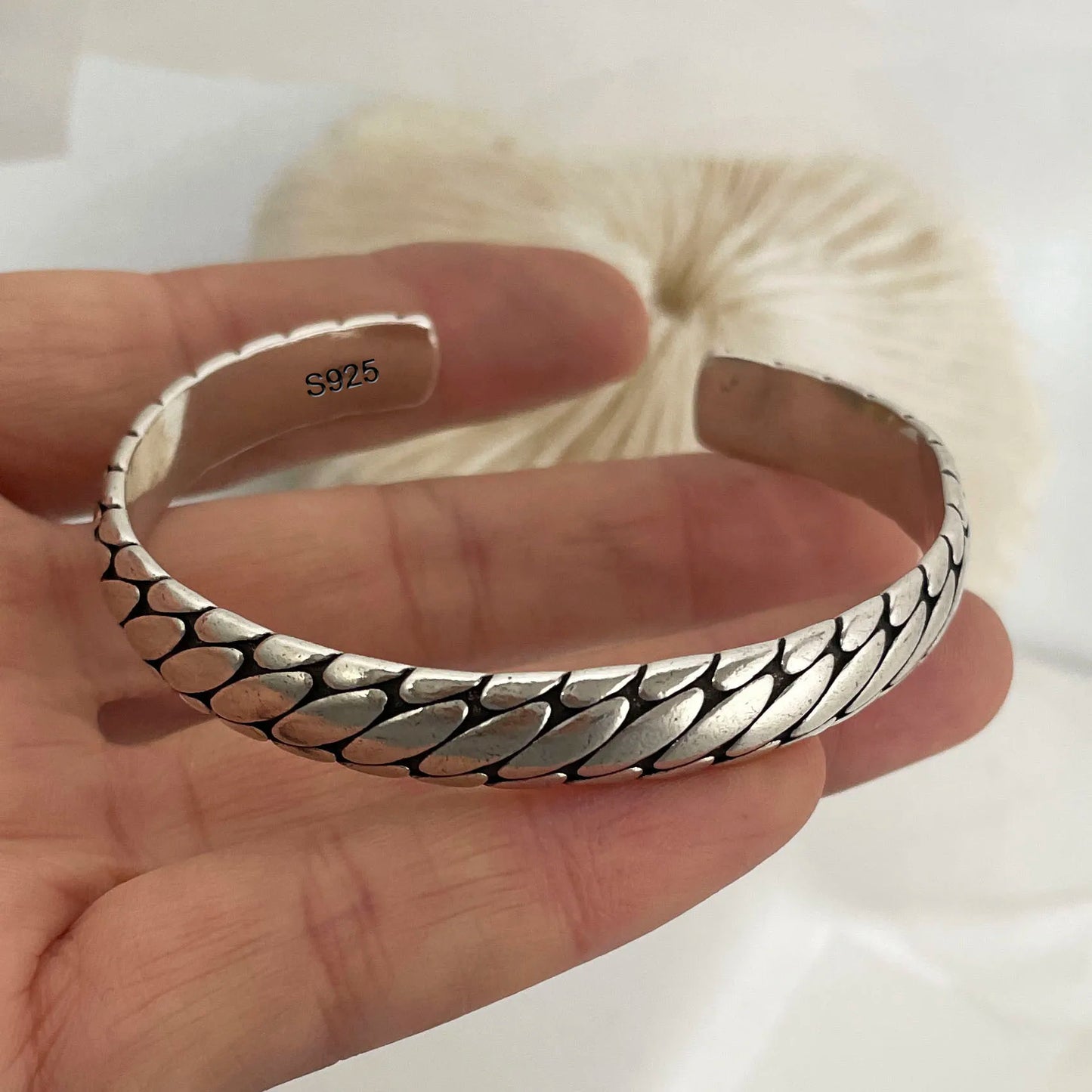 100% Solid 925 Sterling Silver Metal Bracelet  Buy one Get One FrEE🔥