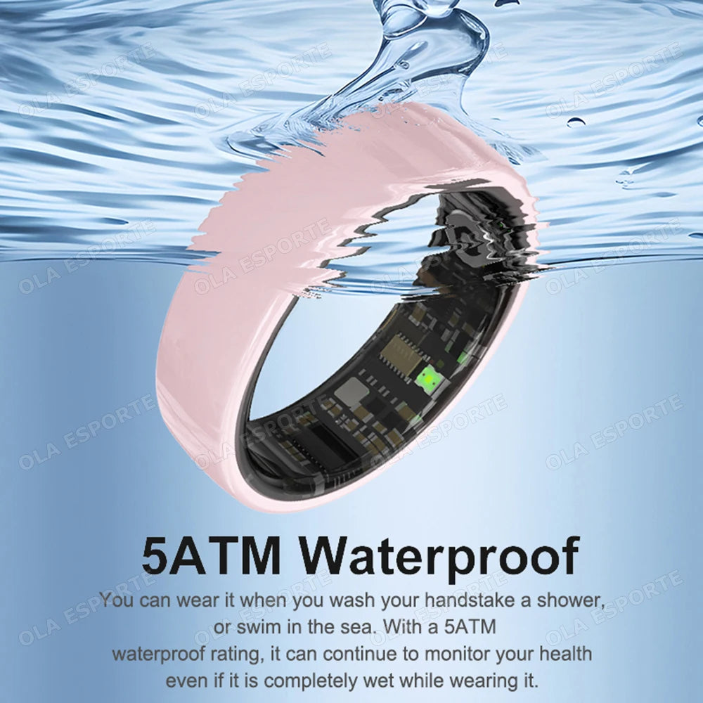 Smart Couple Rings – Health, Sleep &amp; Fitness Tracker Rings (5ATM Waterproof, QRing App)
