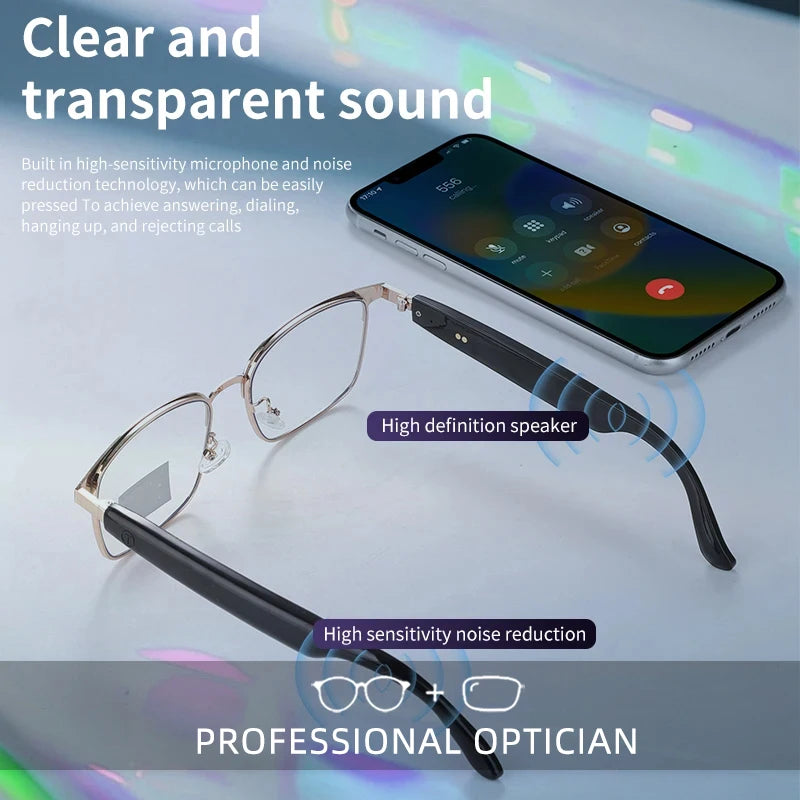 CLLOIO Smart Bluetooth Glasses with Photochromic Lenses