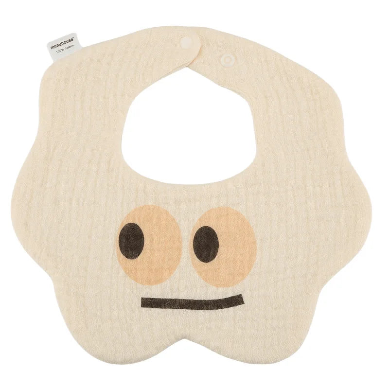 Baby Bibs Cotton Boys and Girls Bib Cute Print Newborn Burp Cloths - BOGO 🔥
