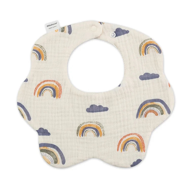 Baby Bibs Cotton Boys and Girls Bib Cute Print Newborn Burp Cloths - BOGO 🔥