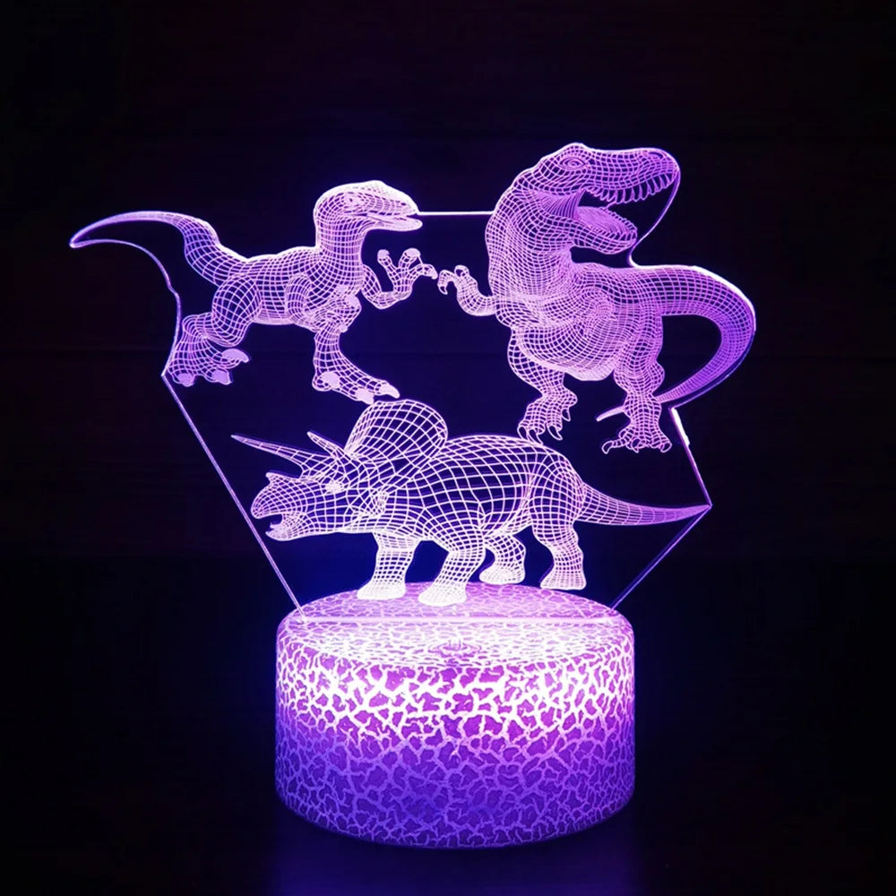 Dinosaur 3D LED Nigh tlight For Kids