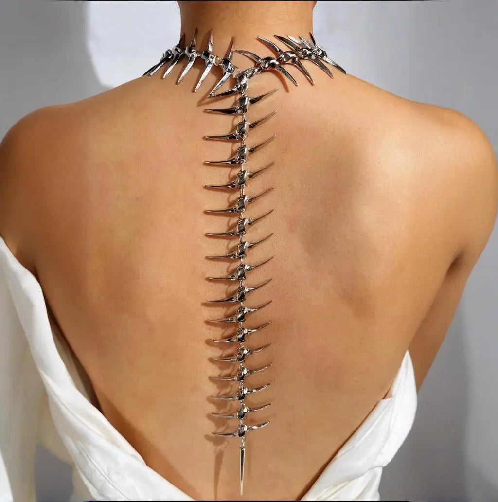 Edgy Thorn Skeleton Alloy Women’s Necklace