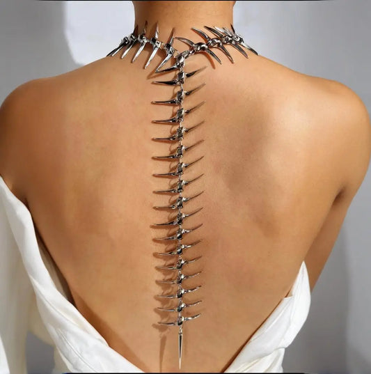 Edgy Thorn Skeleton Alloy Women’s Necklace