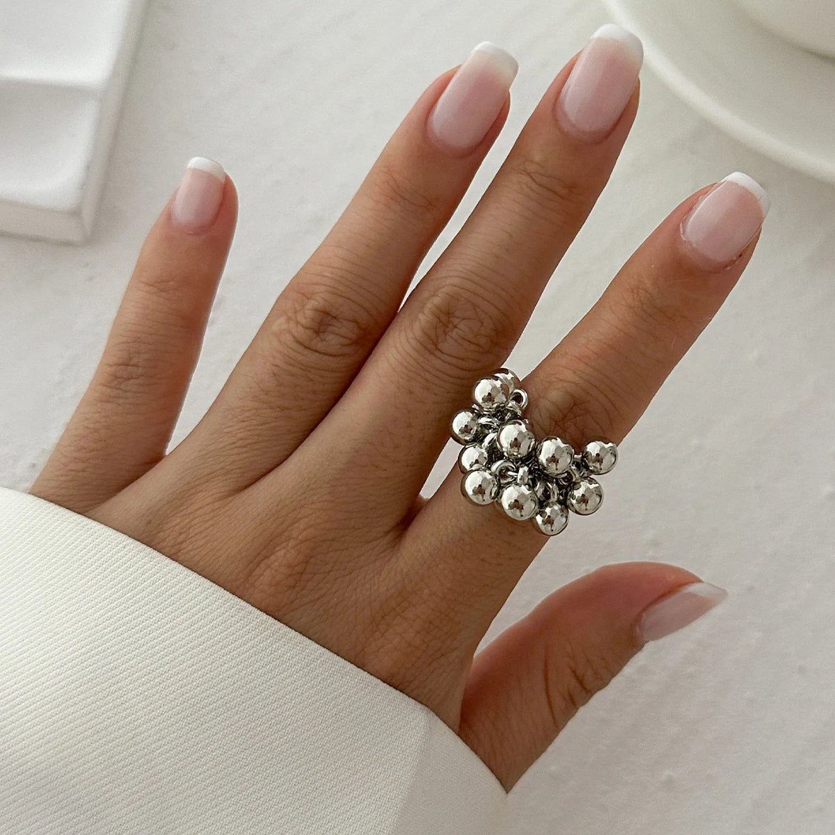 Creative Design CCB Small Ball Ring for Women - Buy One Get One Free