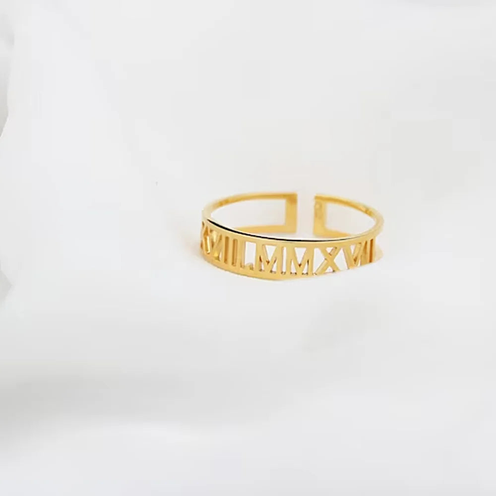 Women's Customized name  Ring  Stainless Steel Customized Jewelry Gift