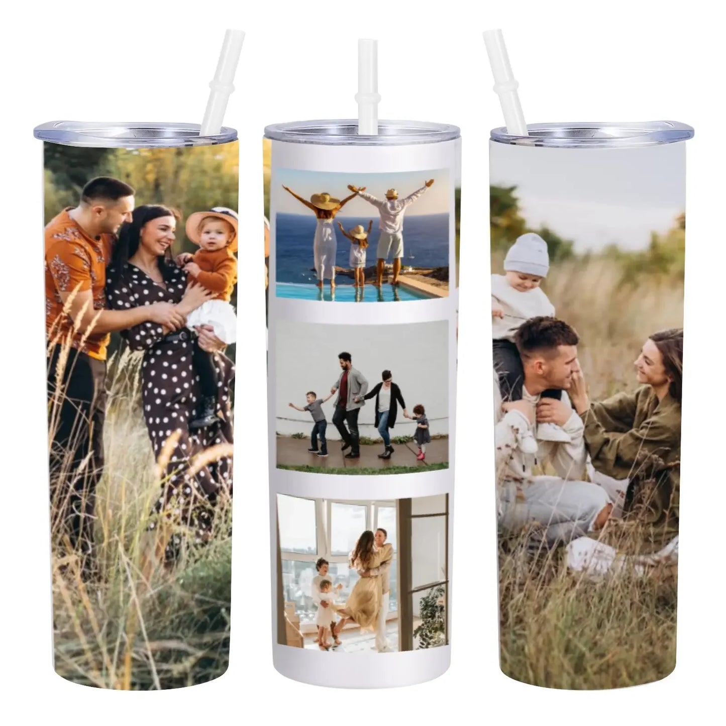 Personalized 5 Photo Thermos Cup Travel Cup