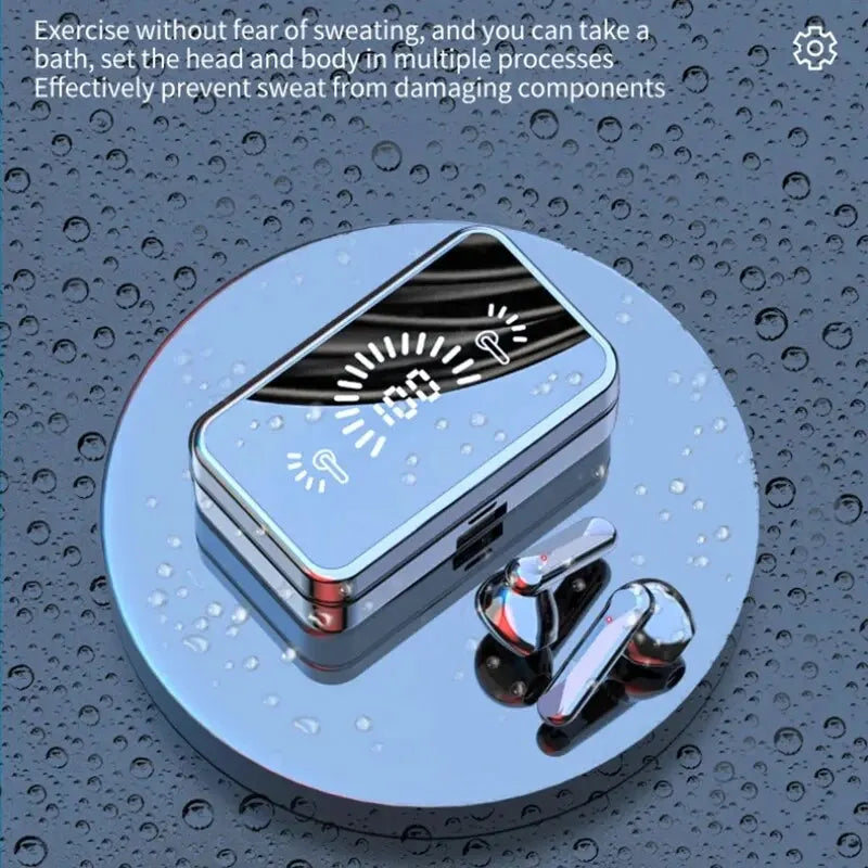 S20 Bluetooth Earphone Headphones Mirror Wireless Stereo