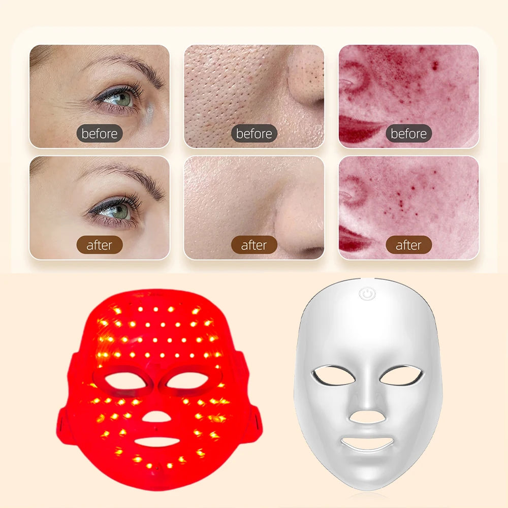 Rechargeable Facial LED Beauty Mask Skin Rejuvenation