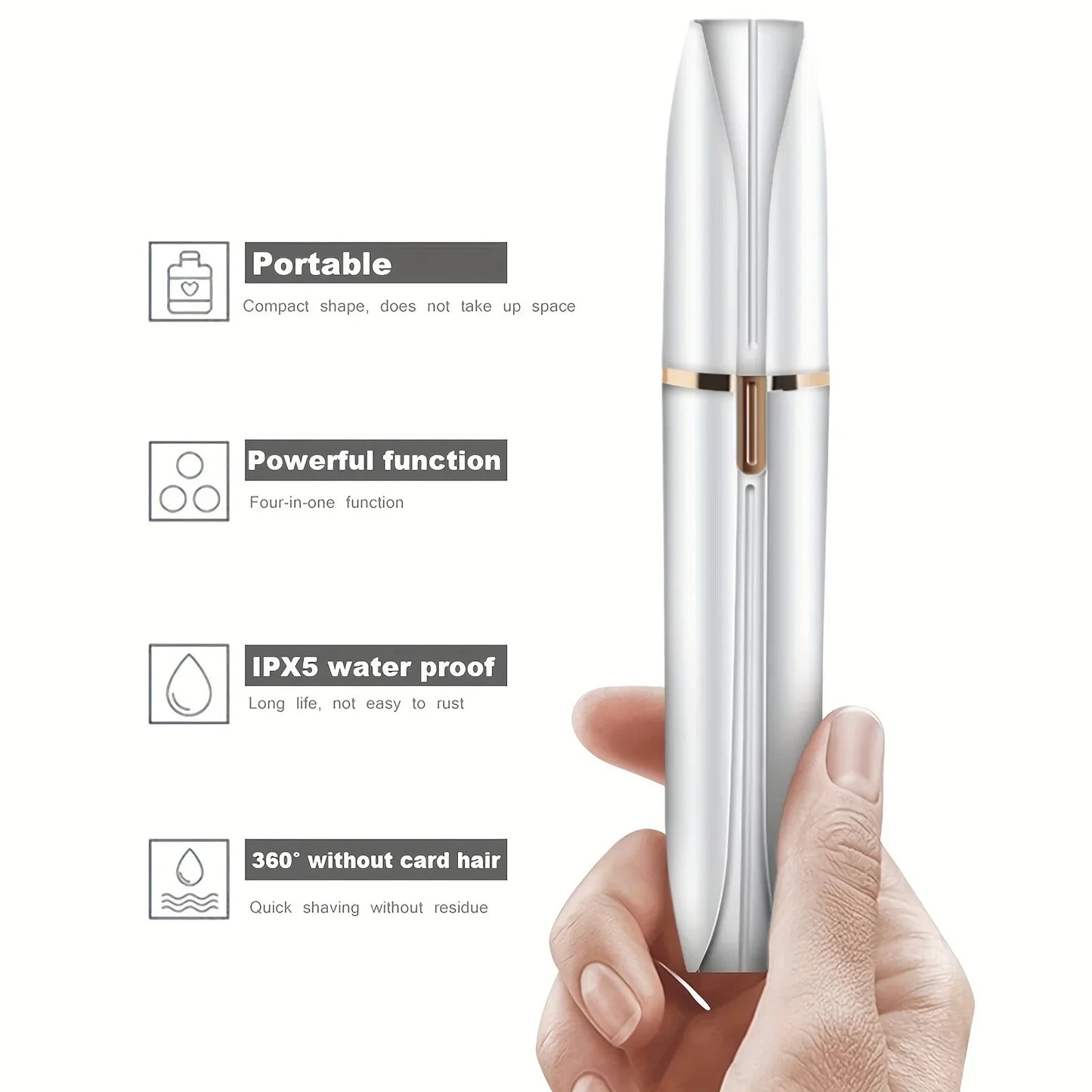 4 In 1 Electric Razor for Women Full Body Shaving Facial Epilator Shaver Eyebrow Trimmer