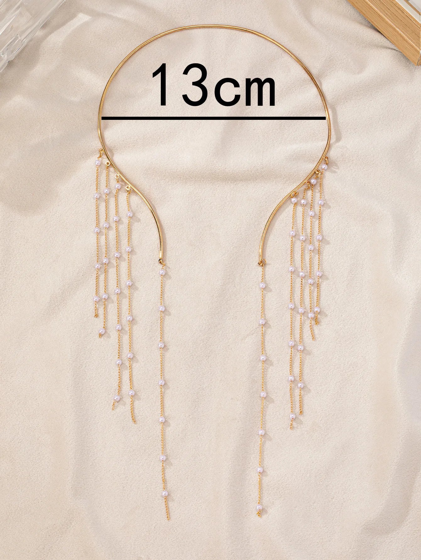 Imitation Pearl Tassel Necklace for Women