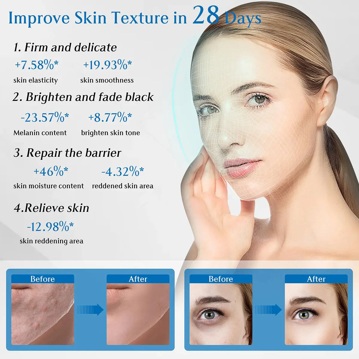 LED Face Mask 7 Colors Red Light Therapy Device