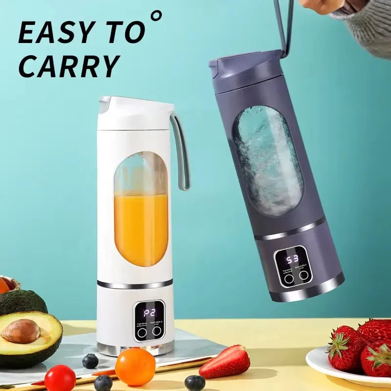 Fruit Juicer 8 Blades 3 Gears USB Rechargeable Portable Blender