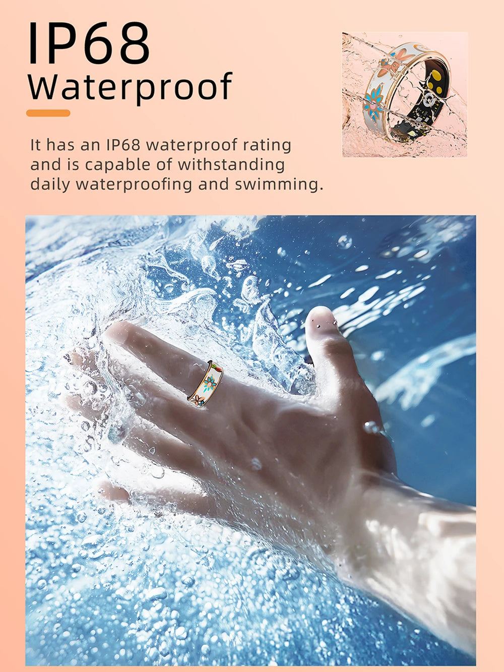 Smart Ring for Women Sleep Monitoring Blood Oxygen Multi-sports Modes - BOGO 🔥