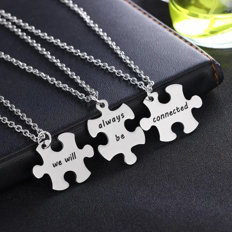 3PCS We Will Always Be Connected Necklace Set - Free Shipping