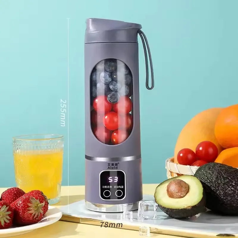 Fruit Juicer 8 Blades 3 Gears USB Rechargeable Portable Blender