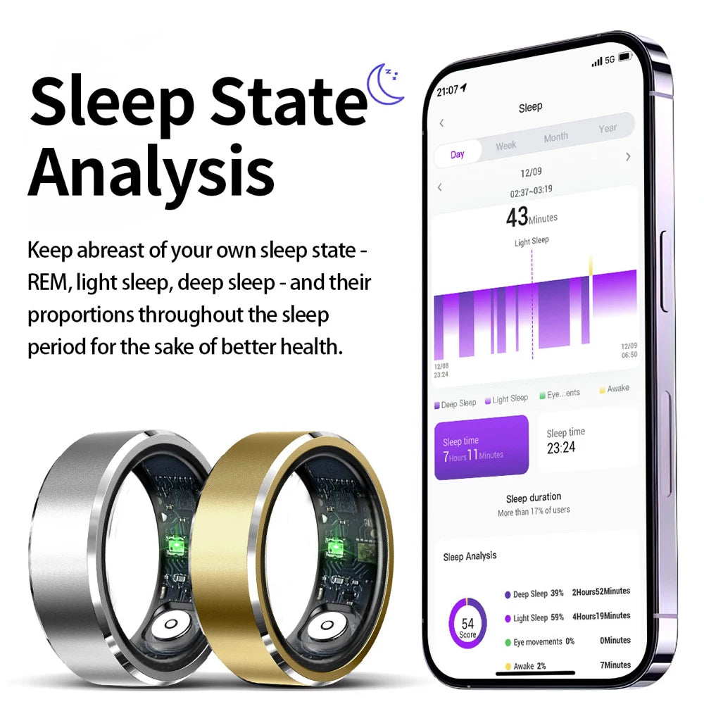 696 Smart Ring Bracelet Finger Digital Ring Heart Rate Monitoring