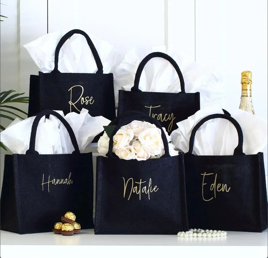 The Perfect Christmas Bag -Black Personalized Eco Friendly