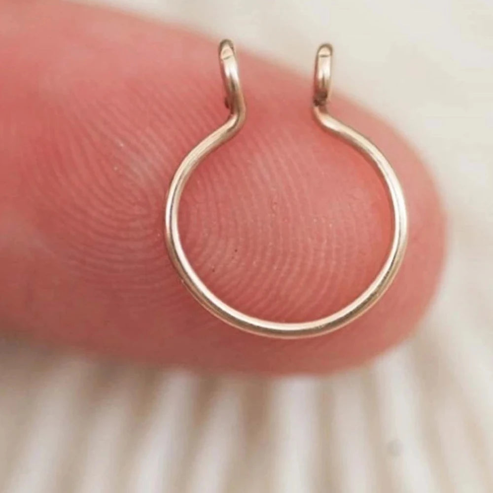 U Shaped Fake Nose Ring - buy 2 get 1 free