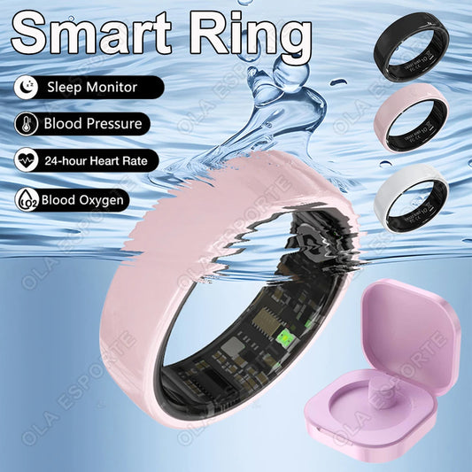 Smart Couple Rings – Health, Sleep &amp; Fitness Tracker Rings (5ATM Waterproof, QRing App)
