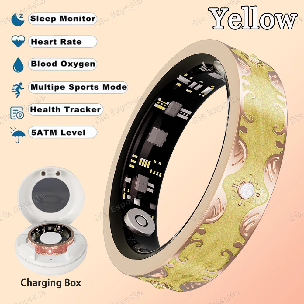 Waterproof Lady ring Heart Rate Health Monitor Sport Ring