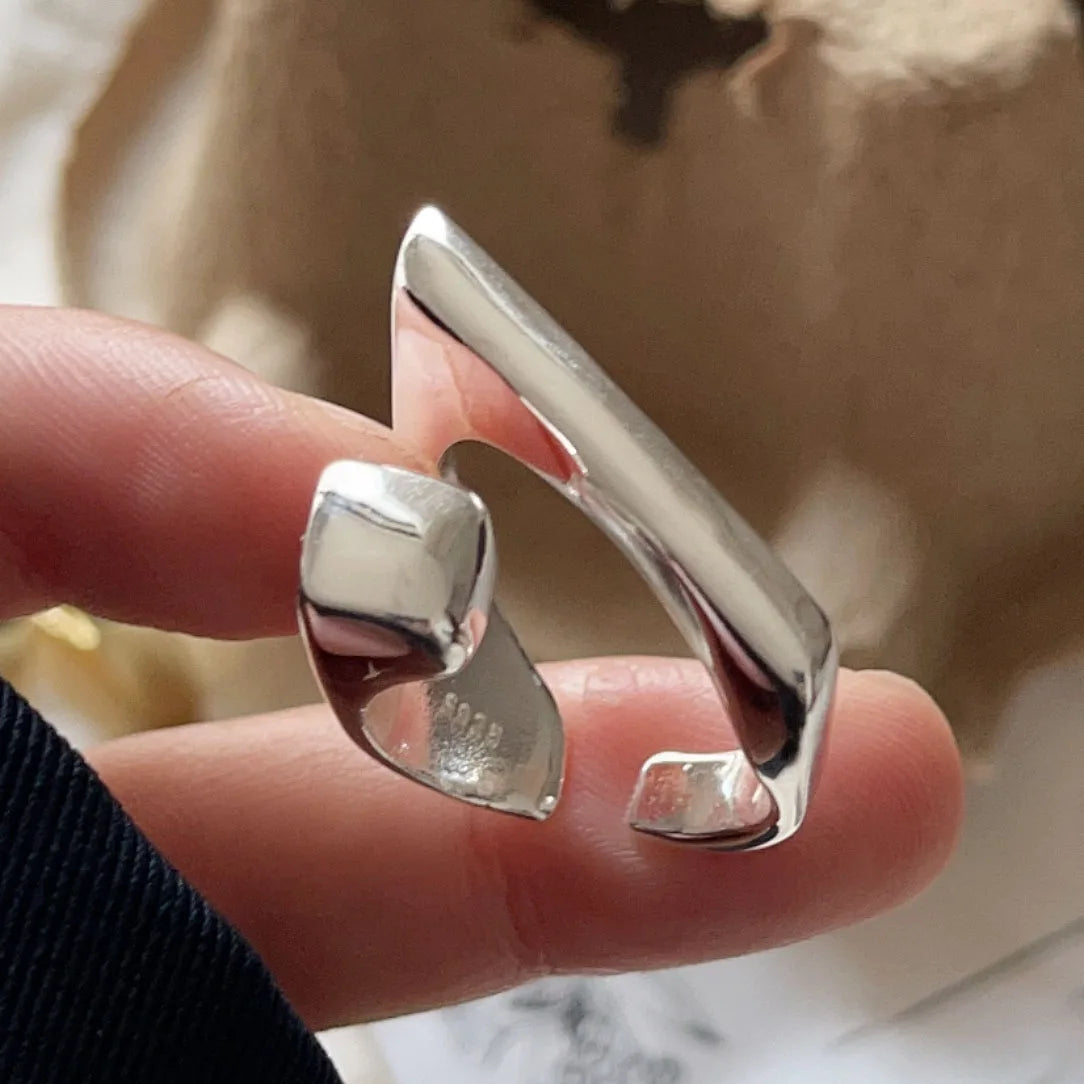 925 Sterling Silver Ring Adjustable Geometric Ring - Buy One Get One Free 🔥
