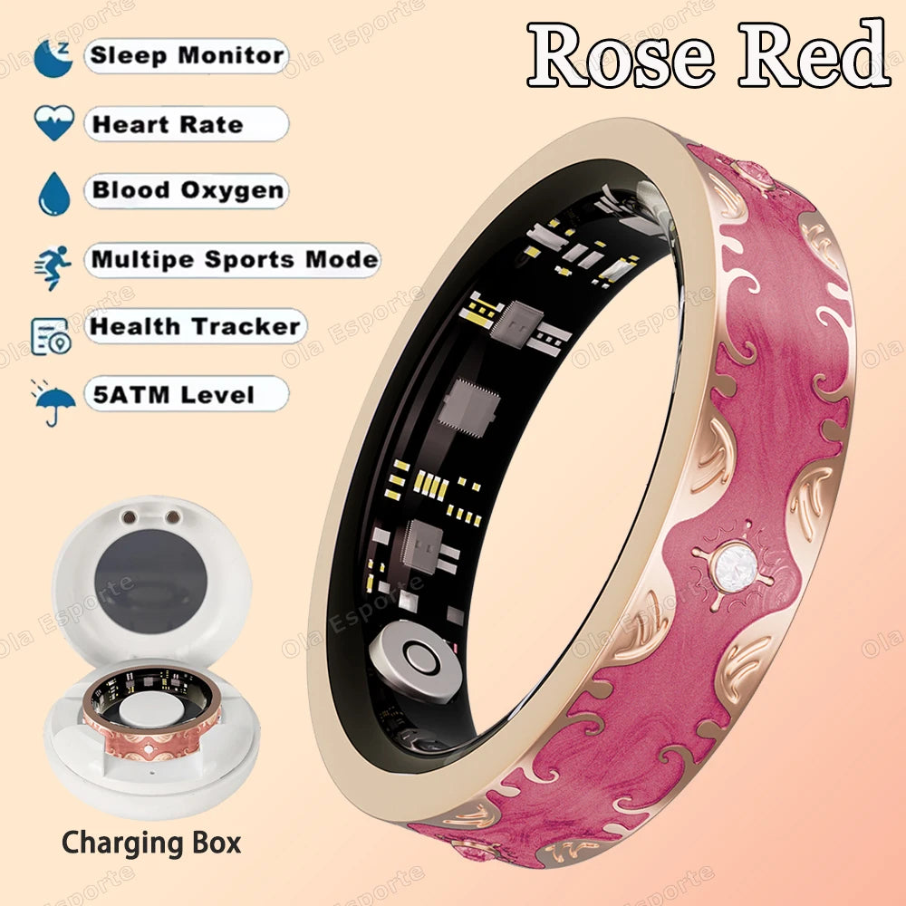 Waterproof Lady ring Heart Rate Health Monitor Sport Ring
