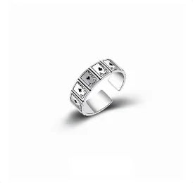 vintage open-ring unisex poker card-shaped Ring for men - Bogo 🔥