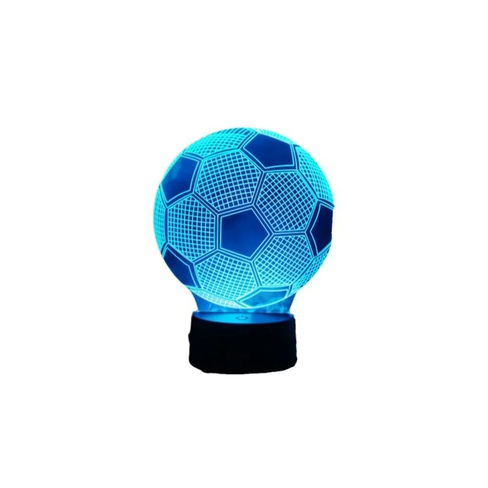 Basketball and Football shaped Night light 3D