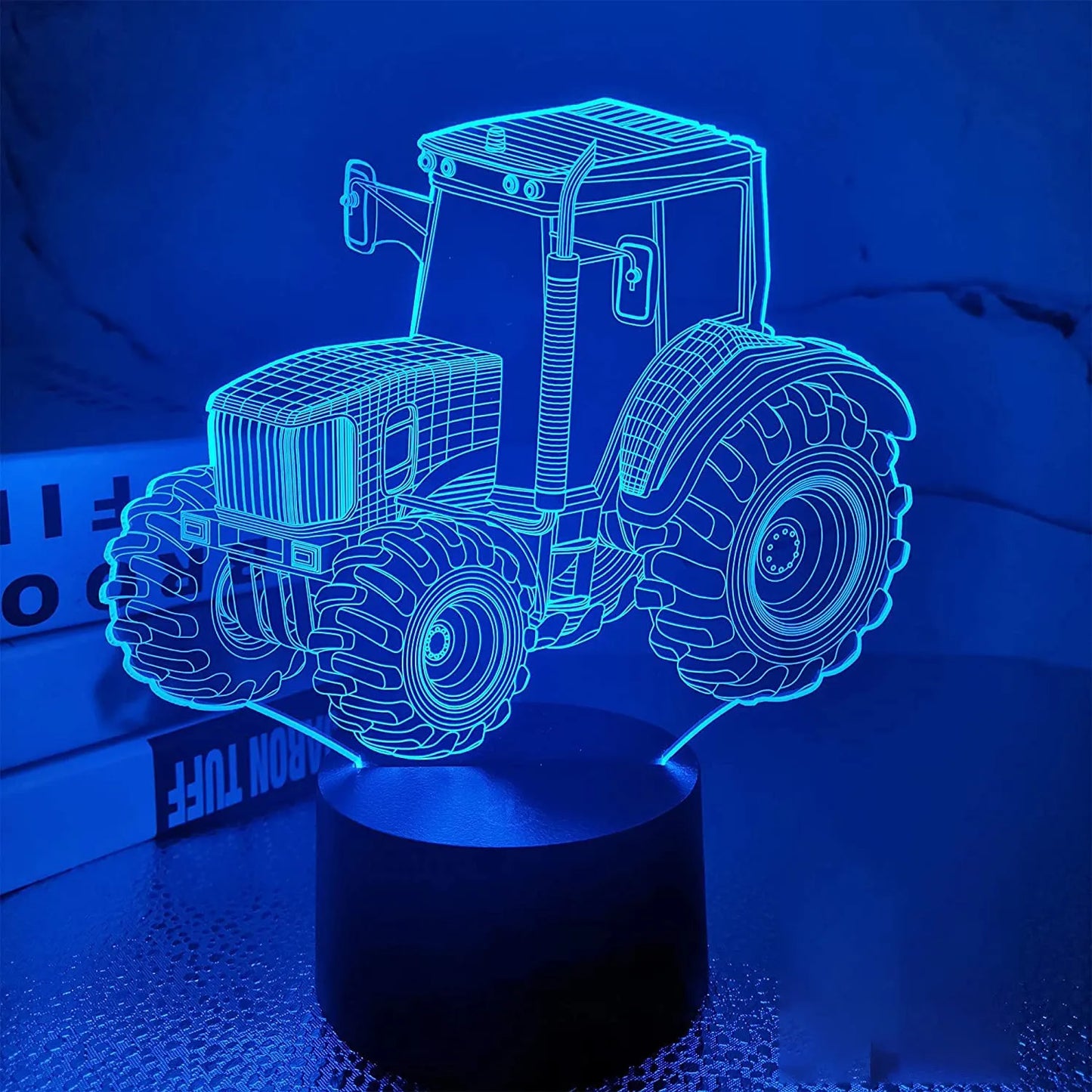 Car,Truck,Tractor,Excavator 3D Night Light LED Touch