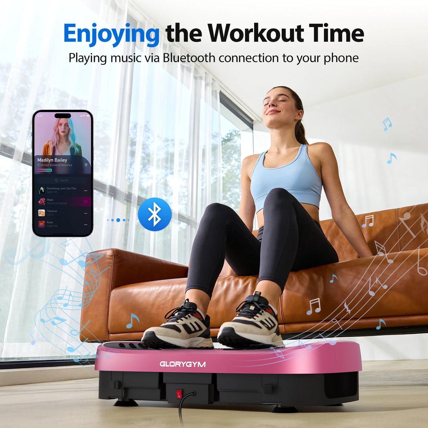 Magnetic Vibration Plate Exercise Machine Fat Burning 120 Levels 330lbs