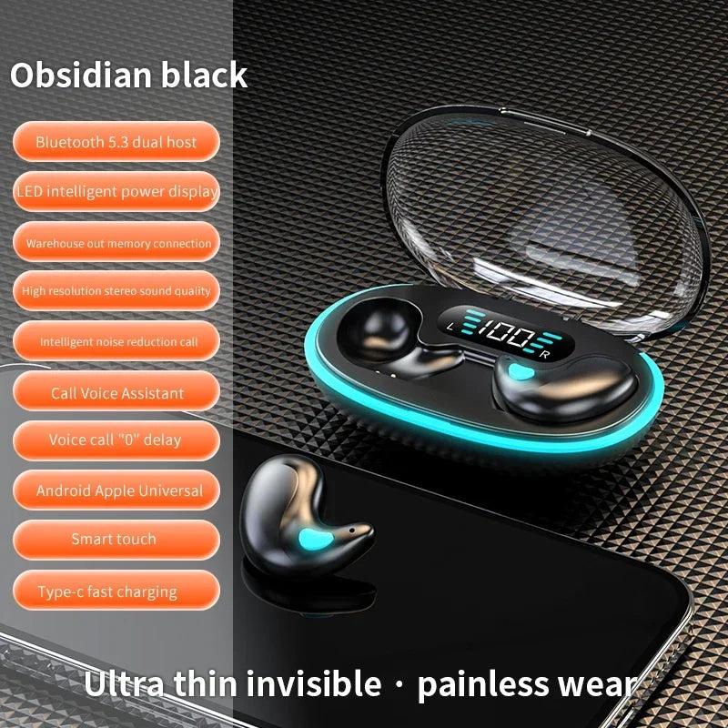 NEW Invisible Sleep Wireless Earphones IPX5 Waterproof
