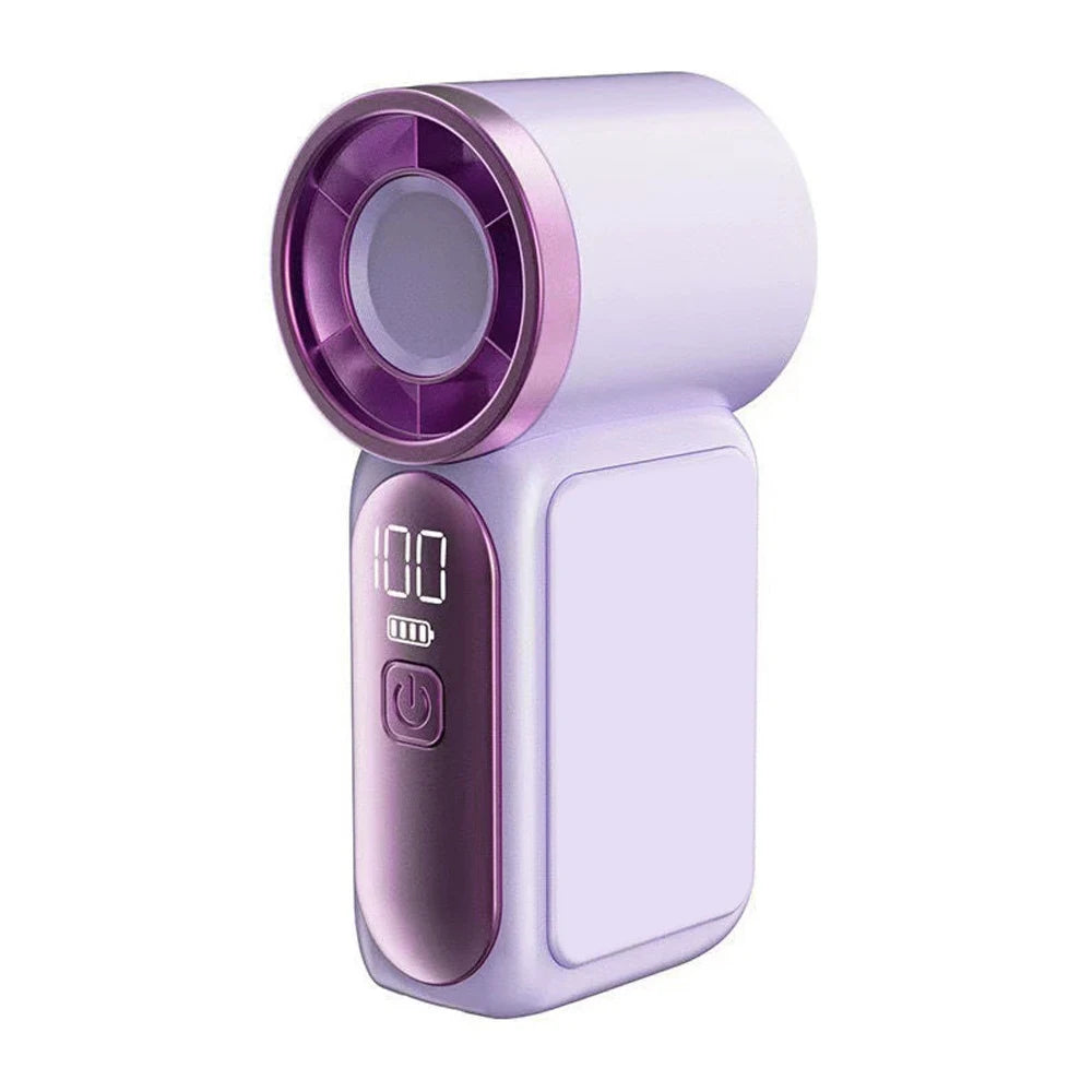 Handheld Folding Fan Type-C Charge Ports Portable