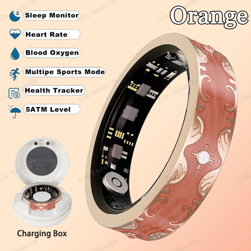 Waterproof Lady ring Heart Rate Health Monitor Sport Ring
