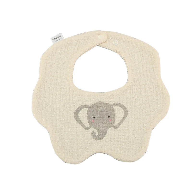 Baby Bibs Cotton Boys and Girls Bib Cute Print Newborn Burp Cloths - BOGO 🔥