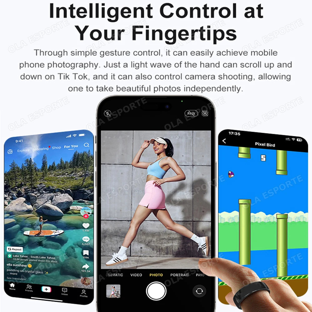 Smart Couple Rings – Health, Sleep &amp; Fitness Tracker Rings (5ATM Waterproof, QRing App)