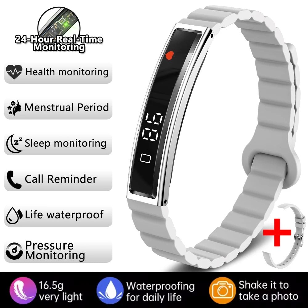 Women Smart Bracelet Sport Mode Fitness Tracker Heart Rate