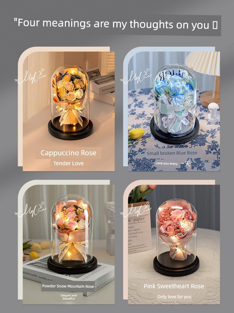 Preserved Fresh Flower Mother's Day to Give Mom Thanksgiving Birthday Gift