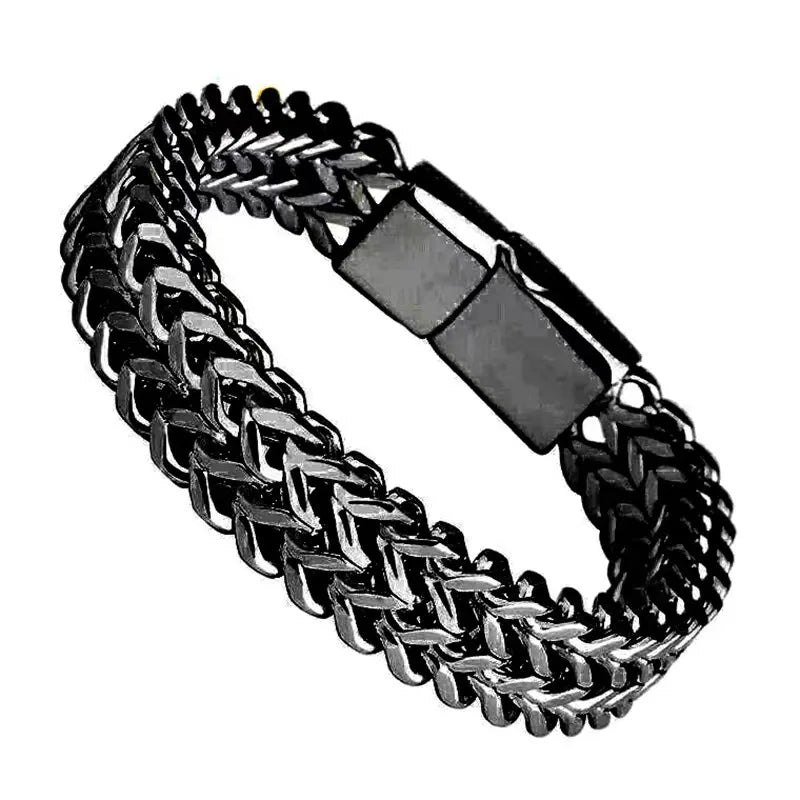 10MM Stainless Steel Men's Hidden Locks Bracelet - Buy One Get One Free 🔥