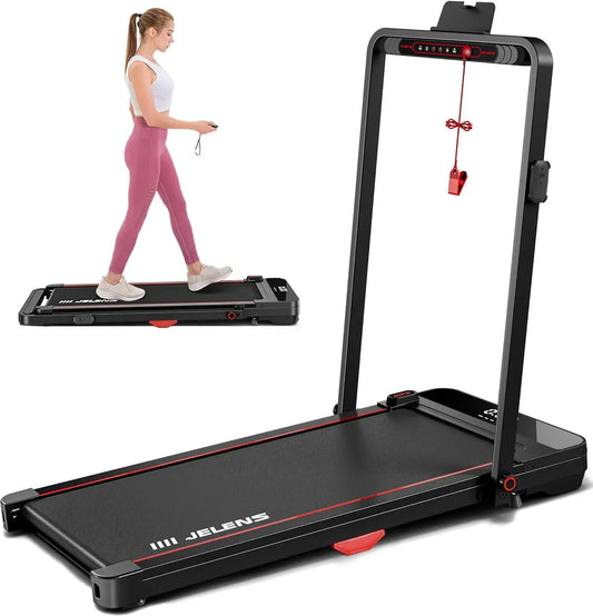 2 in 1 Treadmill, Walking Pad with Remote Control LED Display - Free shipping