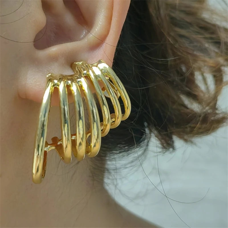 Multi-layered Circular Stud Earrings  Vintage - Buy One Get One Free 🔥