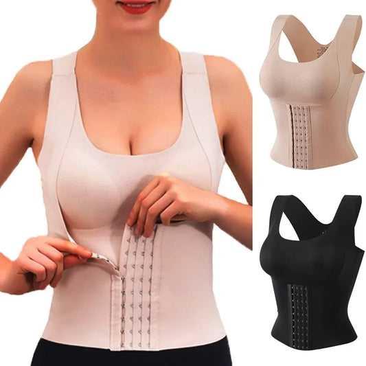 3-in-1 Waist Buttoned Bra Shapewear for Women