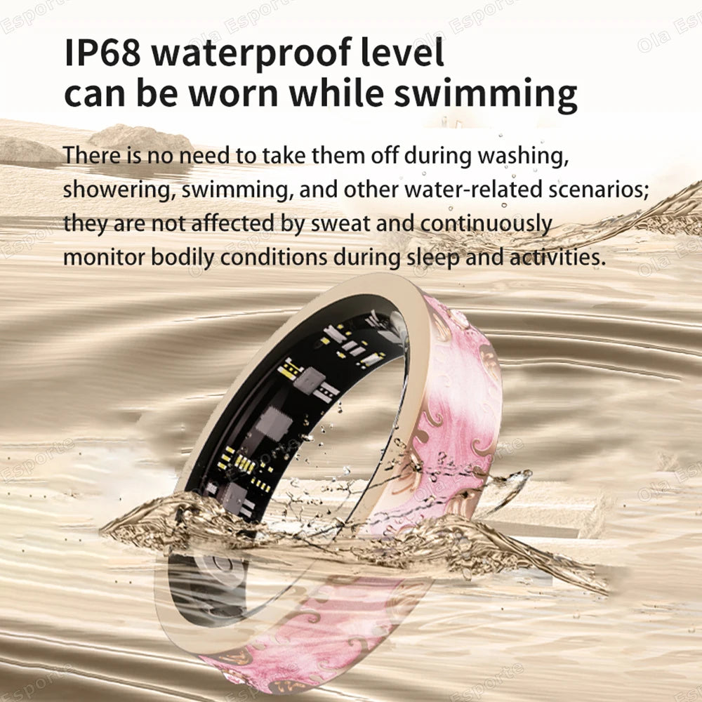 Waterproof Lady ring Heart Rate Health Monitor Sport Ring