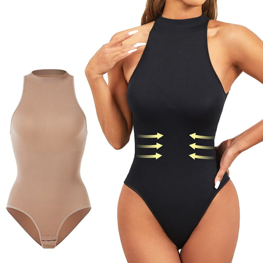 Shaper Bodysuits Sleeveless Adjustable Buckle Tight Fitting Jumpsuit T-shaped Corset Slimming Shapers
