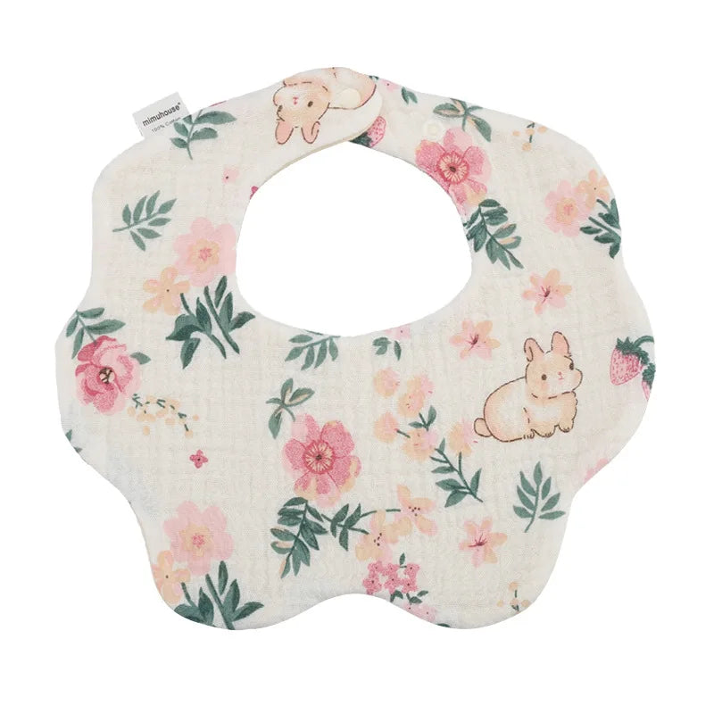 Baby Bibs Cotton Boys and Girls Bib Cute Print Newborn Burp Cloths - BOGO 🔥