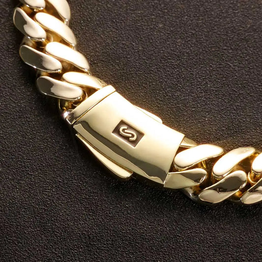 20MM Monaco Bracelet  Heavy Miami Cuban Chain for Men